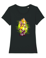 Banana Rider Tricou mânecă scurtă guler larg fitted Damă Expresser