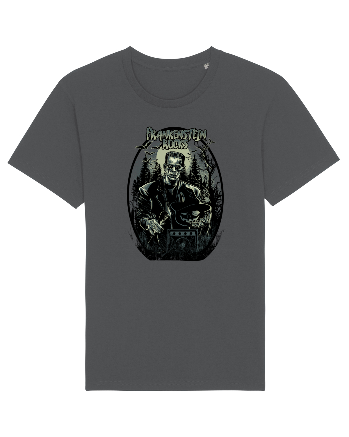Tricou mânecă scurtă Unisex Rocker Anthracite