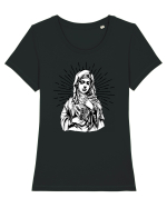 Santa Donna Tricou mânecă scurtă guler larg fitted Damă Expresser