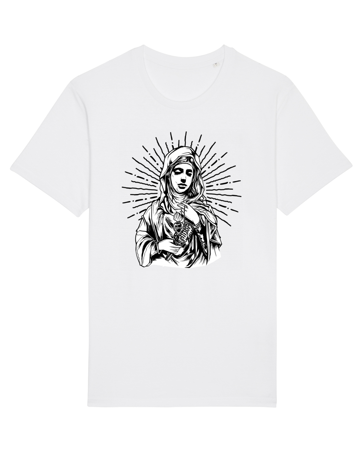 Tricou mânecă scurtă Unisex Rocker White