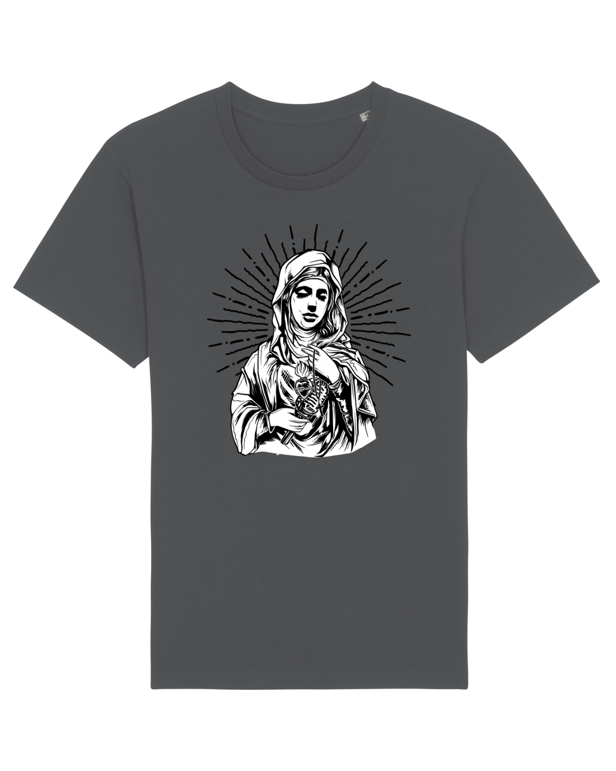 Tricou mânecă scurtă Unisex Rocker Anthracite