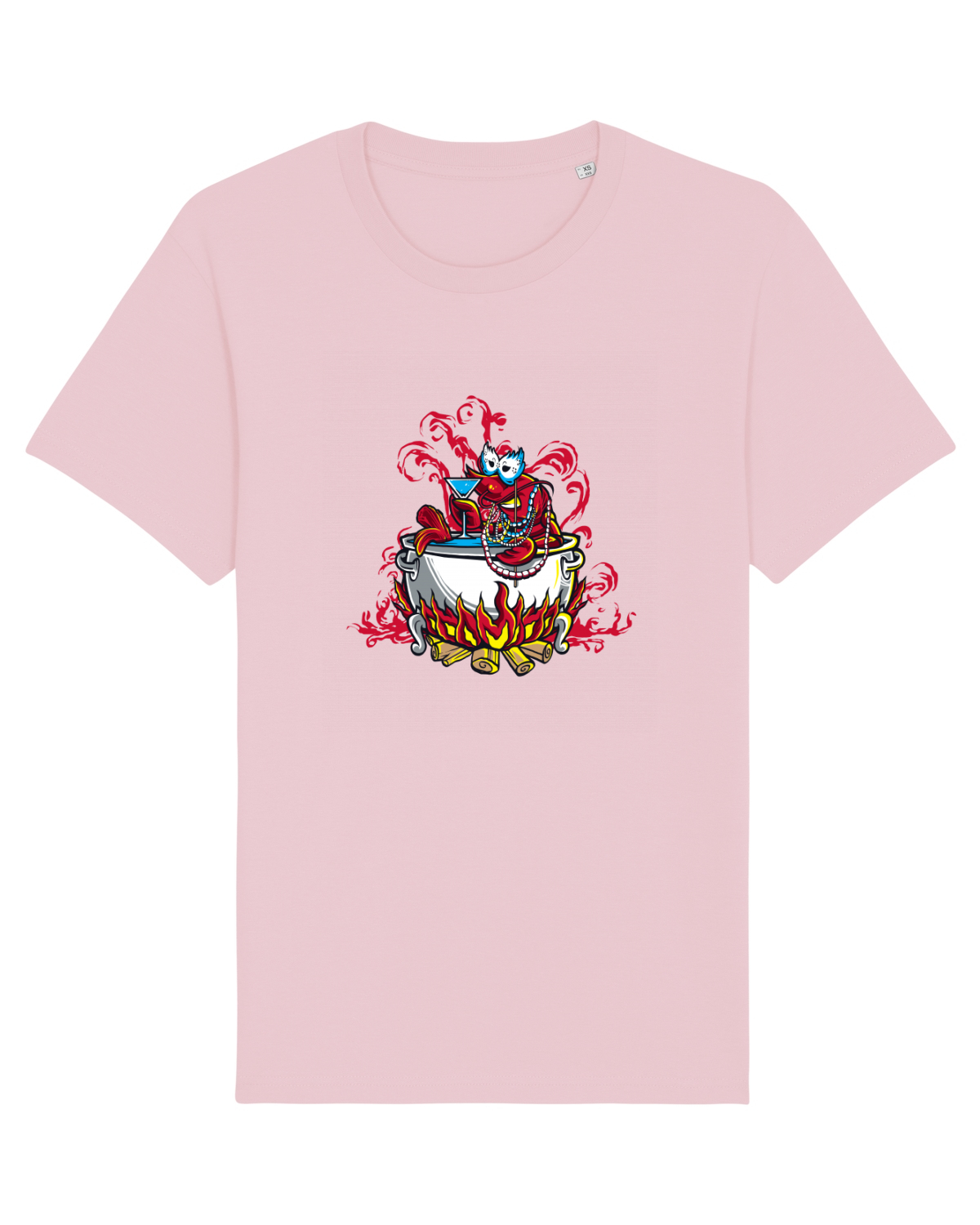 Tricou mânecă scurtă Unisex Rocker Cotton Pink