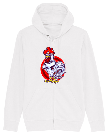Rooster On Target White