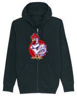 Rooster On Target Hanorac cu fermoar Unisex Connector