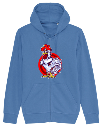 Rooster On Target Bright Blue