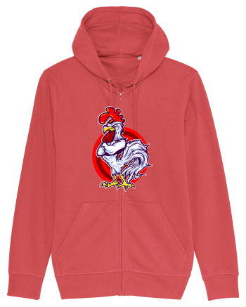 Rooster On Target Carmine Red