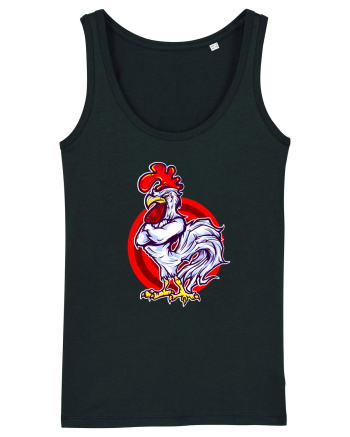 Rooster On Target Black