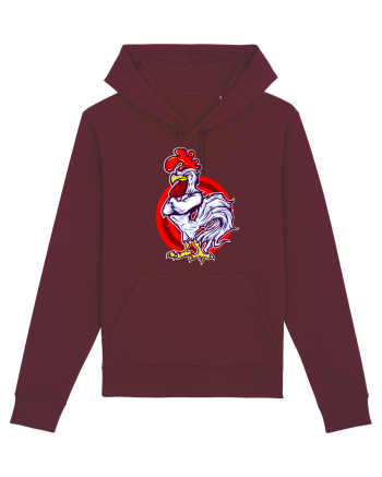 Rooster On Target Burgundy