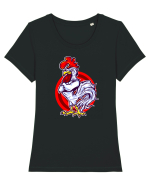 Rooster On Target Tricou mânecă scurtă guler larg fitted Damă Expresser