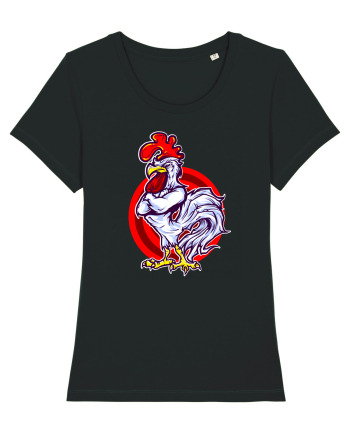 Rooster On Target Black