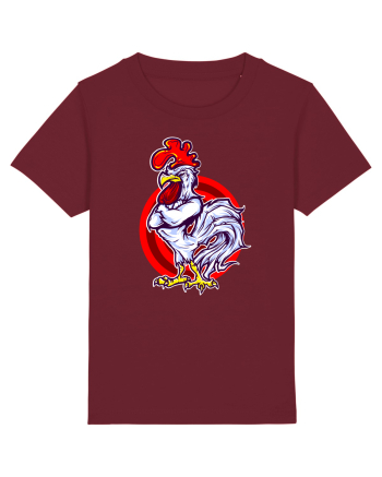 Rooster On Target Burgundy