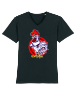 Rooster On Target Tricou mânecă scurtă guler V Bărbat Presenter