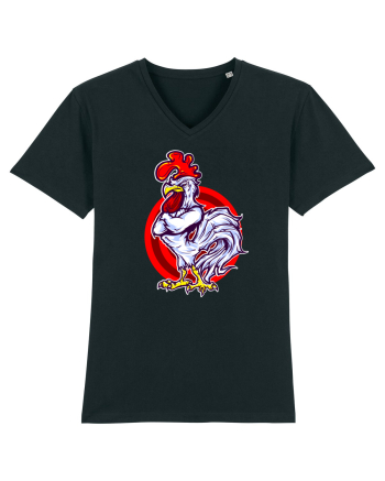 Rooster On Target Black