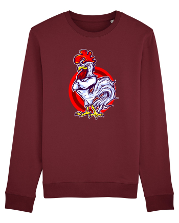 Rooster On Target Burgundy