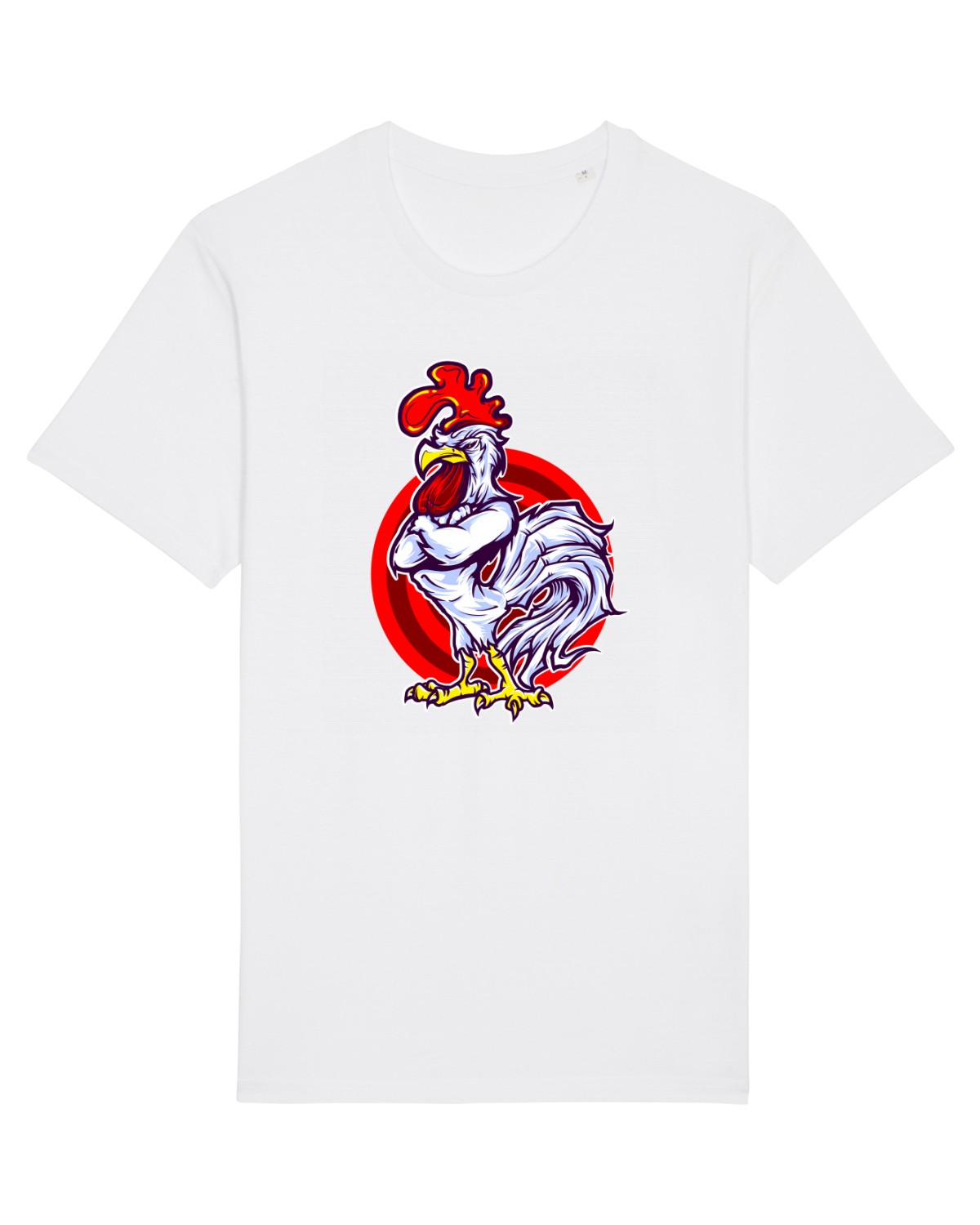 Tricou mânecă scurtă Unisex Rocker White