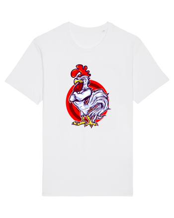 Rooster On Target White