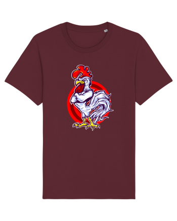 Rooster On Target Burgundy