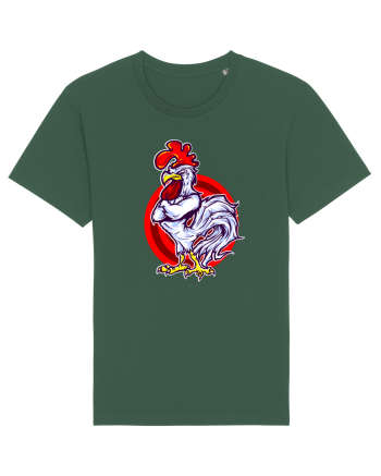 Rooster On Target Bottle Green