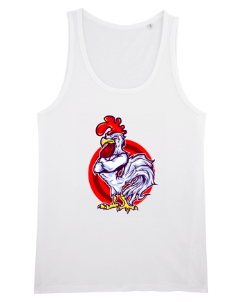 Rooster On Target White