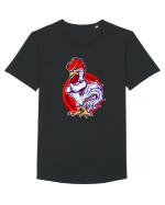 Rooster On Target Tricou mânecă scurtă guler larg Bărbat Skater