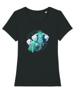 Magical Elephants Tricou mânecă scurtă guler larg fitted Damă Expresser