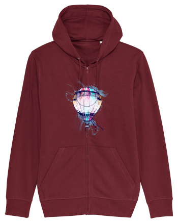 Painted Air Balloon Burgundy