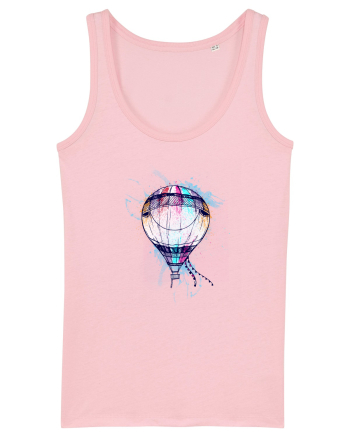 Painted Air Balloon Cotton Pink