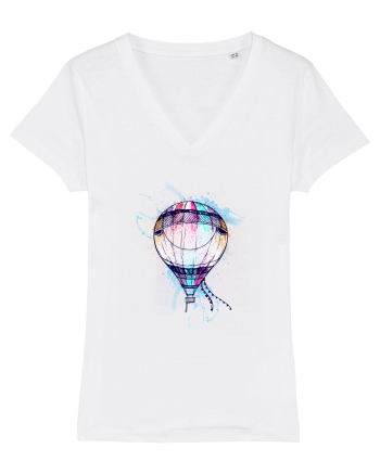 Painted Air Balloon White