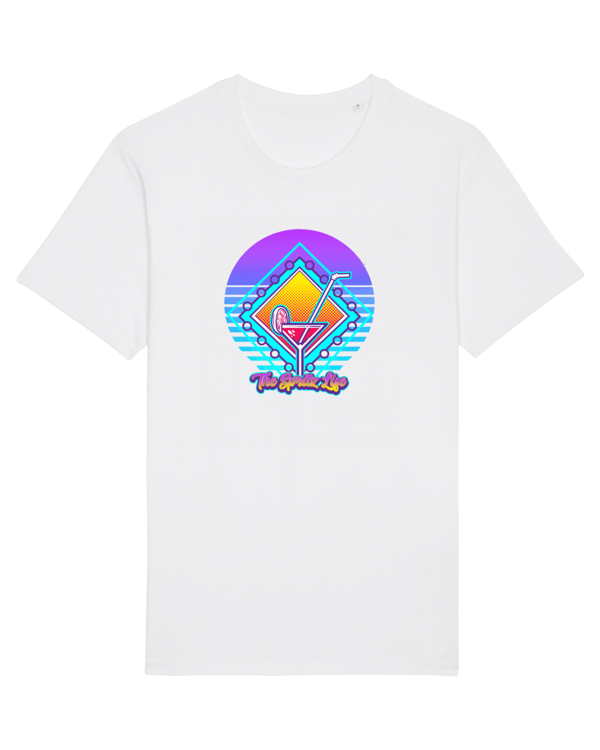 Tricou mânecă scurtă Unisex Rocker White