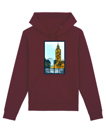 London Big Ben Burgundy
