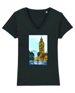 London Big Ben Tricou mânecă scurtă guler V Damă Evoker