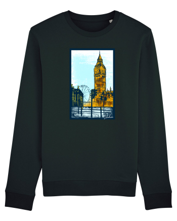 London Big Ben Black
