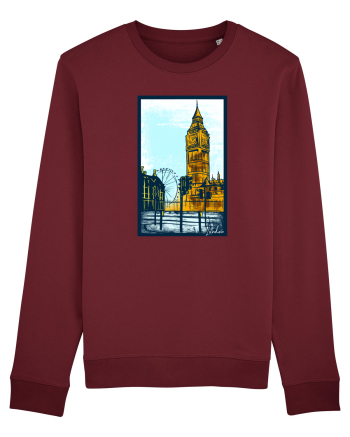 London Big Ben Burgundy