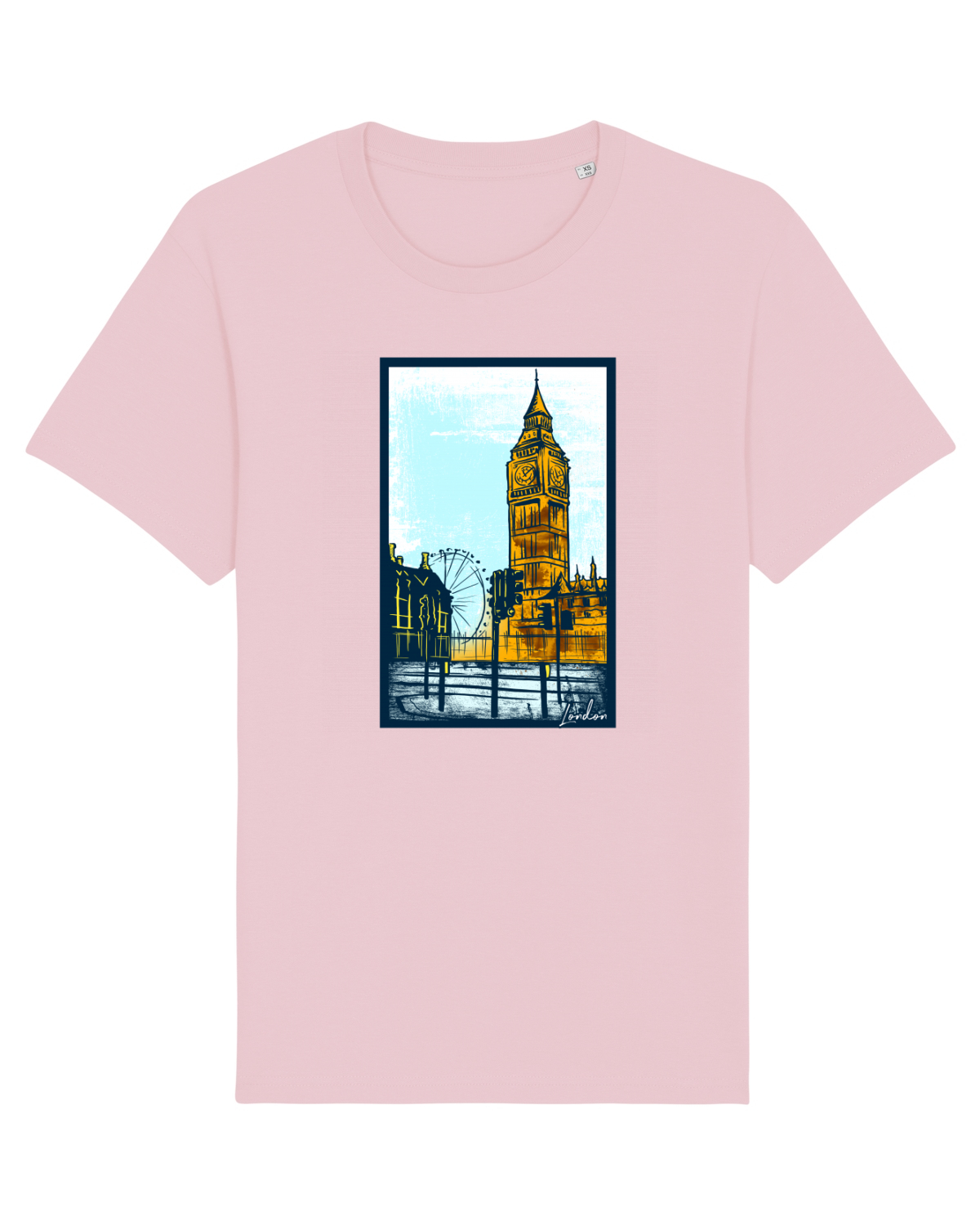 Tricou mânecă scurtă Unisex Rocker Cotton Pink