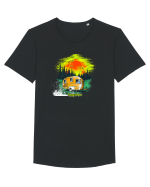 Happy Camper Tricou mânecă scurtă guler larg Bărbat Skater