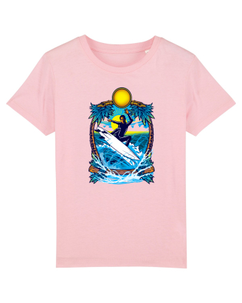 Big Waves Surfing Cotton Pink