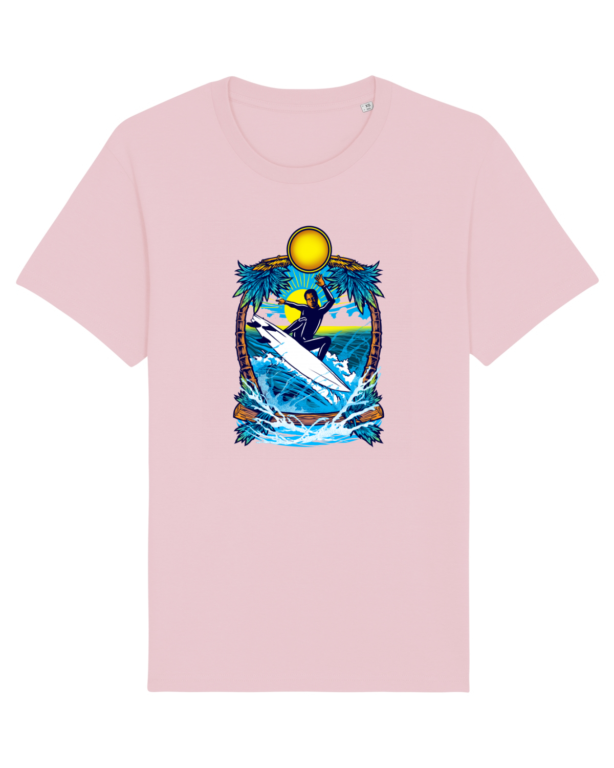 Tricou mânecă scurtă Unisex Rocker Cotton Pink