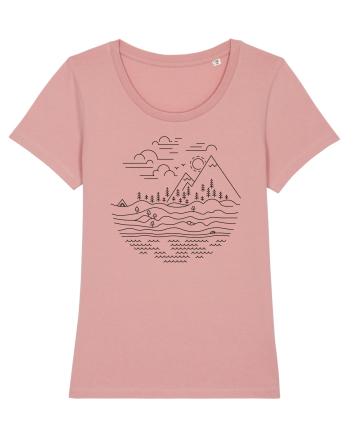 Marea și Muntele - Peisaj din Linii Canyon Pink