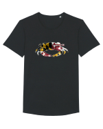 Flag Crab Tricou mânecă scurtă guler larg Bărbat Skater