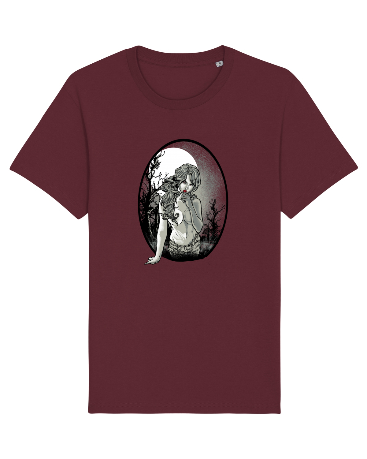 Tricou mânecă scurtă Unisex Rocker Burgundy