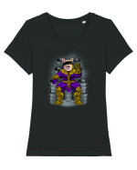 Superhero Pig Tricou mânecă scurtă guler larg fitted Damă Expresser