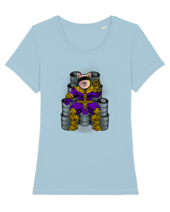 Superhero Pig Sky Blue
