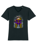 Superhero Pig Tricou mânecă scurtă guler V Bărbat Presenter