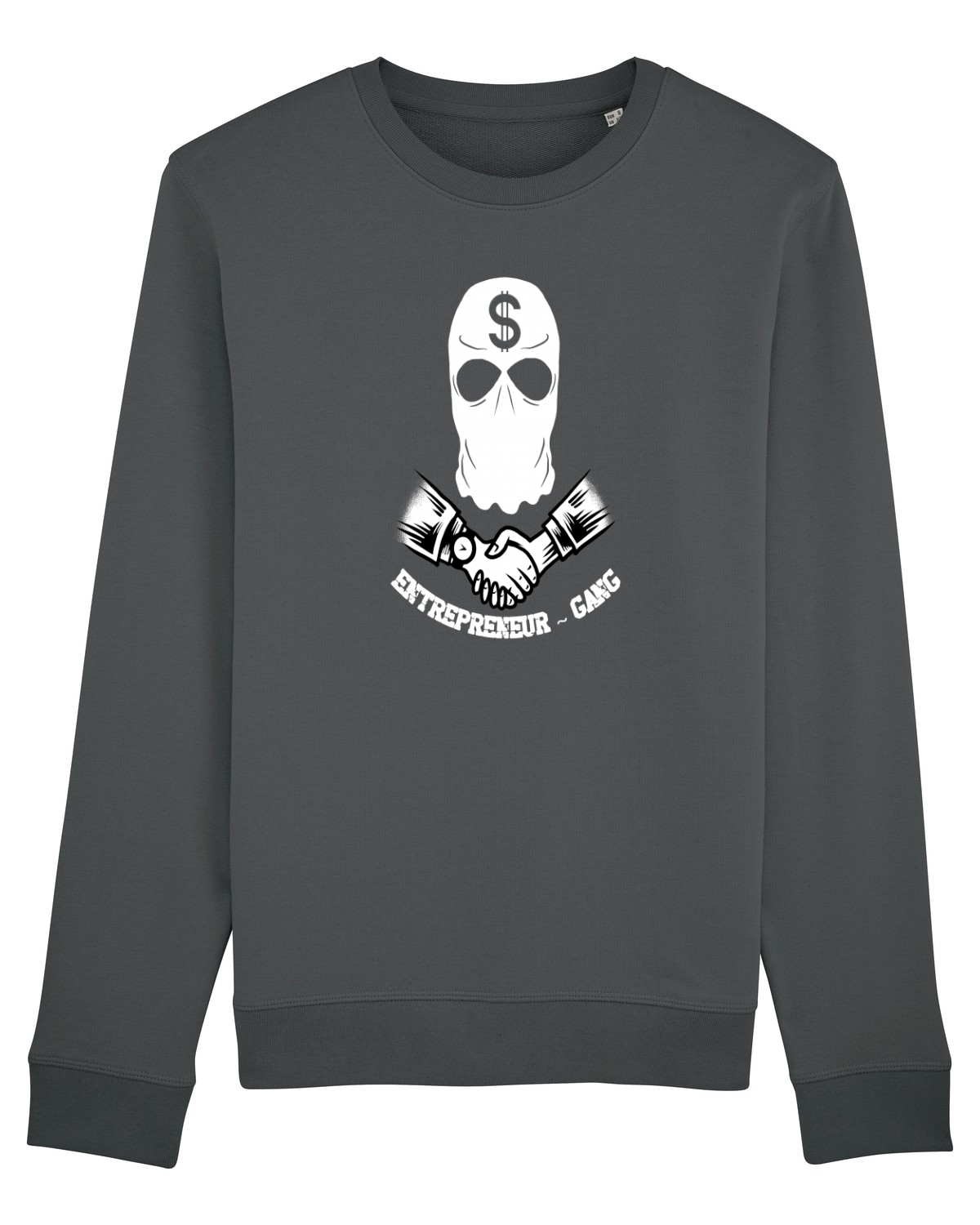 Bluză mânecă lungă Unisex Rise Anthracite