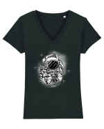 Baby Astronaut Tricou mânecă scurtă guler V Damă Evoker