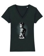 Gangsta' Style Tricou mânecă scurtă guler V Damă Evoker