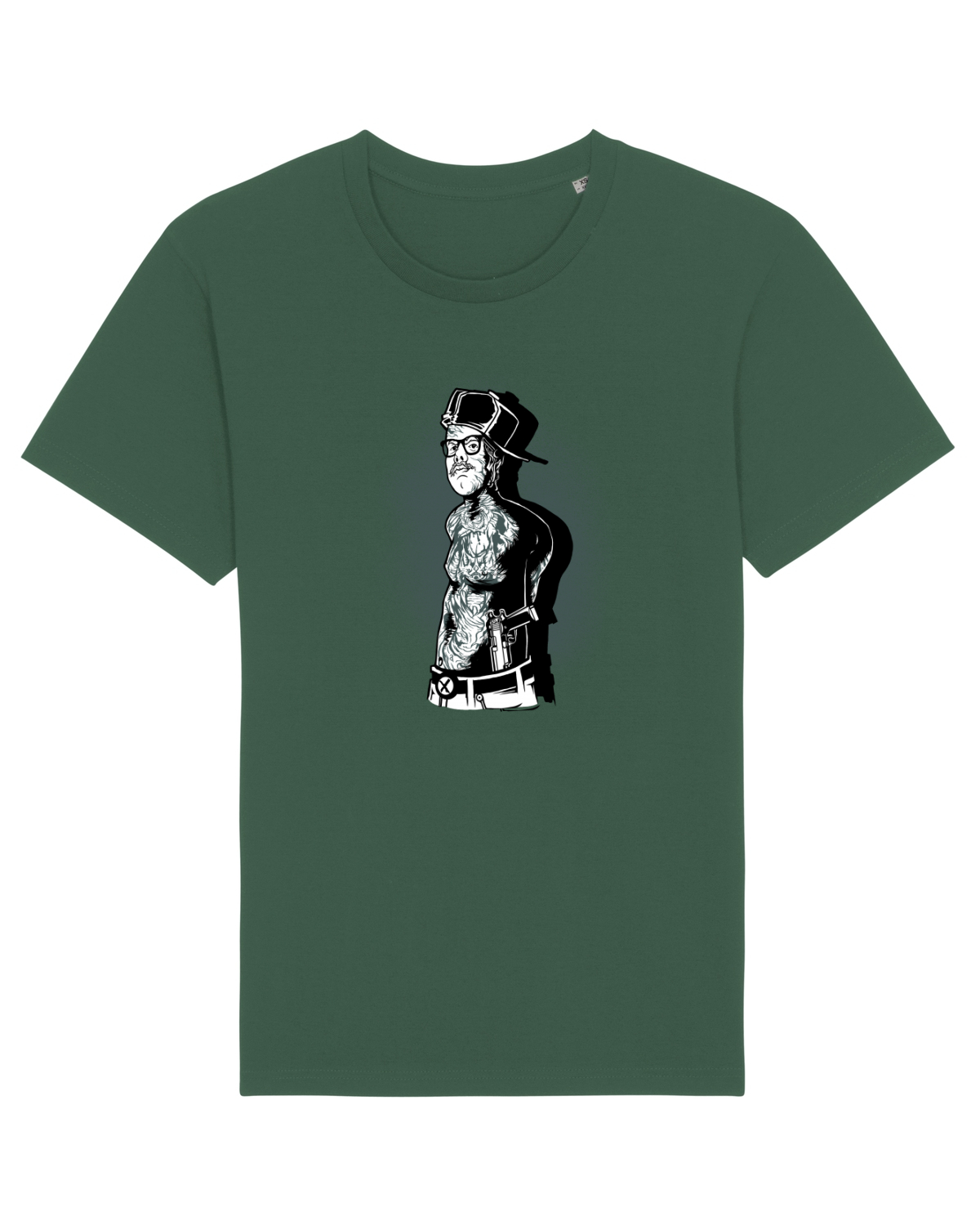 Tricou mânecă scurtă Unisex Rocker Bottle Green