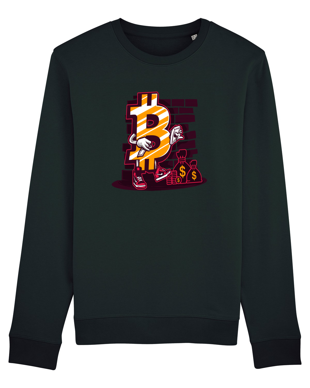 Bluză mânecă lungă Unisex Rise Black