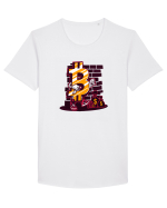 Bitcoin Master Tricou mânecă scurtă guler larg Bărbat Skater