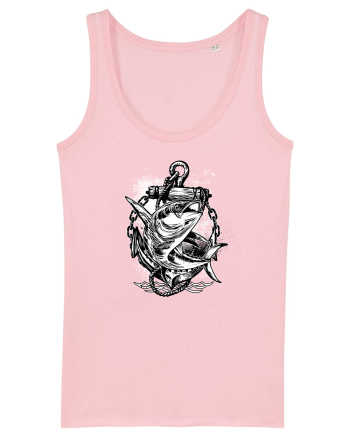 Fishing Time Cotton Pink